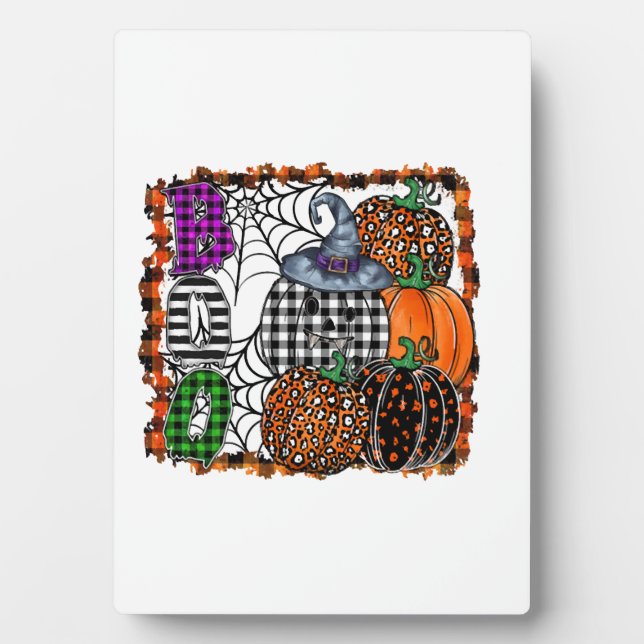 Placa Expositora Halloween Boo          (Frente)