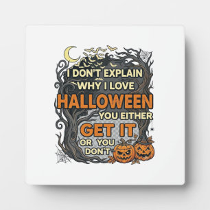 Placa Expositora Halloween Consigue Que Sea Espeluznante Árbol Cala