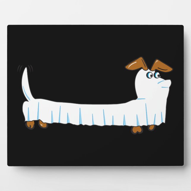 Placa Expositora Halloween Dachshund (Frente)