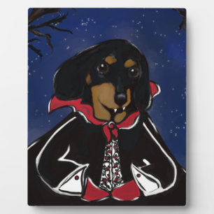 Placa Expositora Halloween Dachshund