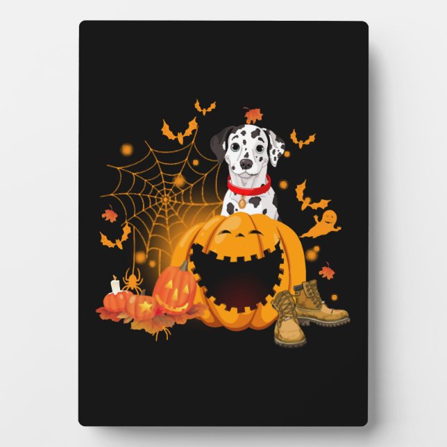 Placa Expositora Halloween Dalmatian Dog Halloween (Frente)