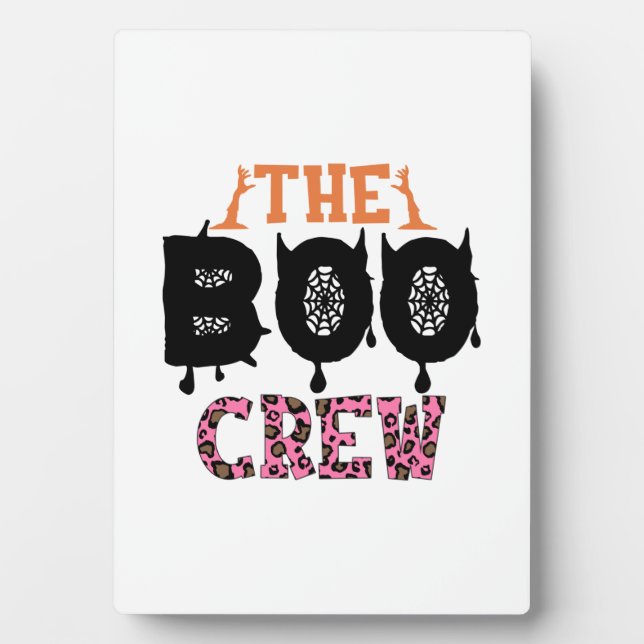 Placa Expositora Halloween El Equipo De Boos (Frente)