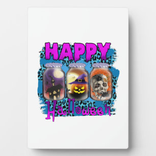Placa Expositora Halloween Feliz cumpleaños de Halloween