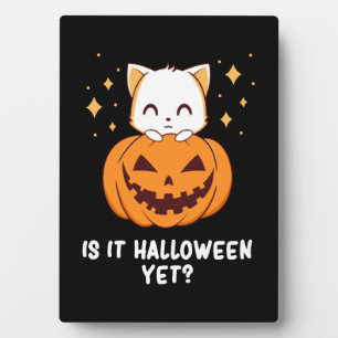 Placa Expositora Halloween - Gato de Halloween - Halloween lindo