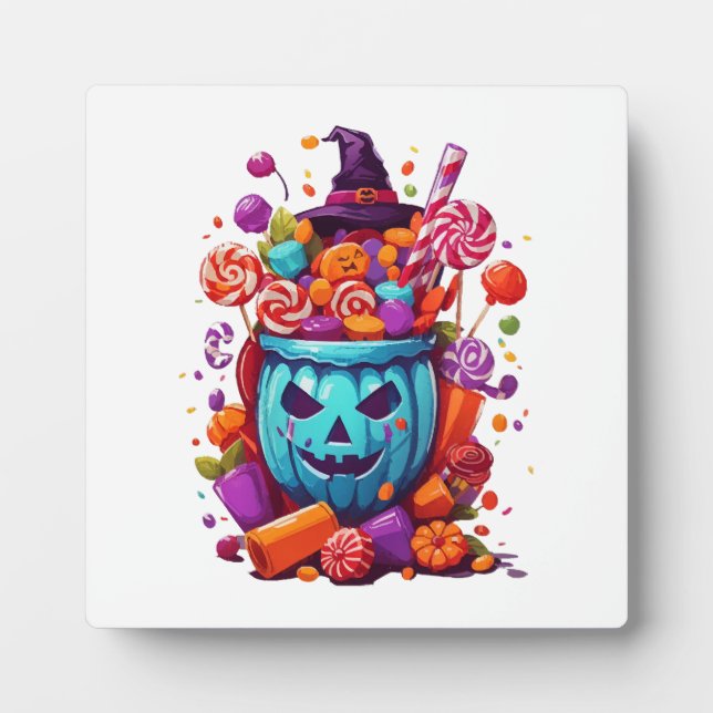 Placa Expositora Halloween gracioso  (Frente)