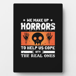 Placa Expositora Halloween hacemos el horror