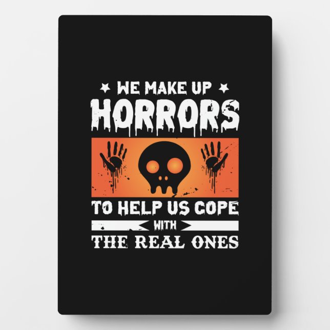 Placa Expositora Halloween hacemos el horror (Frente)