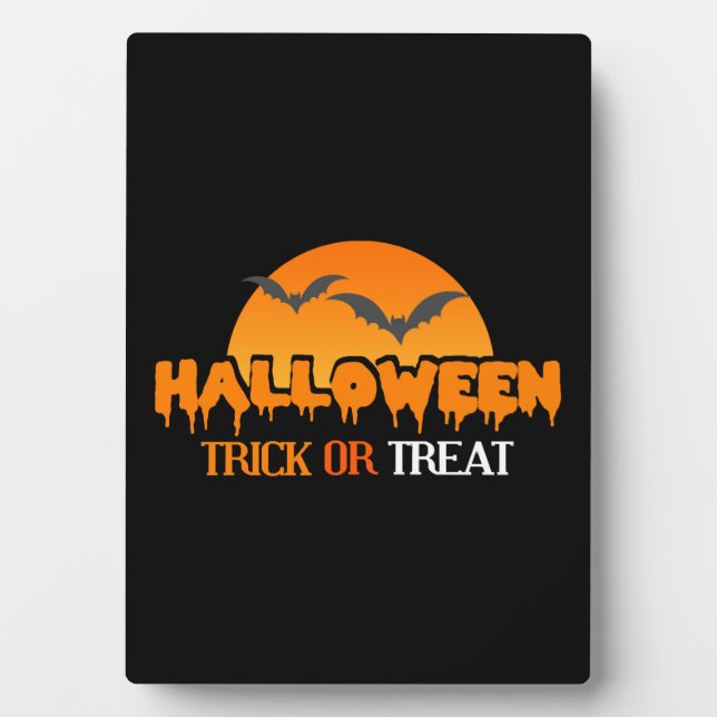 Placa Expositora Halloween - Halloween - Trick o trick (Frente)