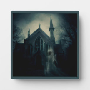 Placa Expositora Halloween - Iglesia embrujada 2