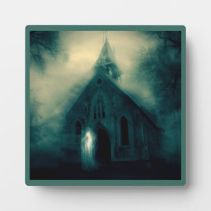 Placa Expositora Halloween - Iglesia embrujada 4