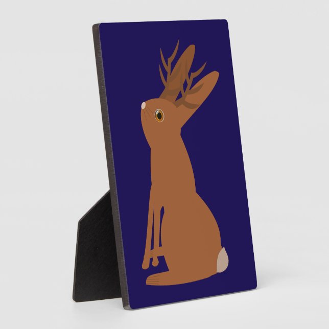 Placa Expositora Halloween Jackalope Trick o Trete (Lado)