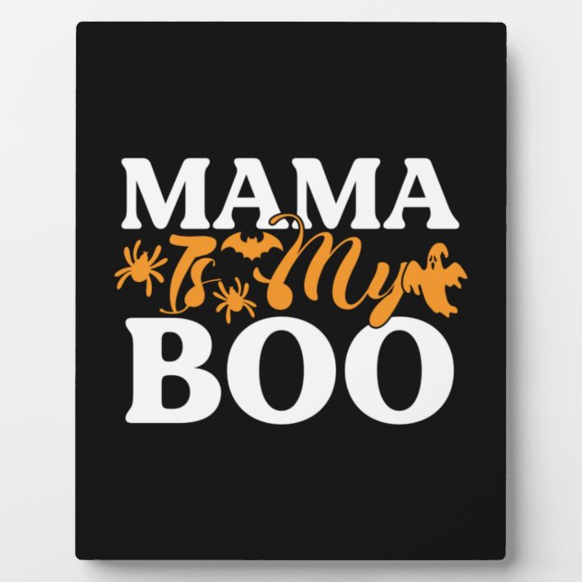 Placa Expositora Halloween Mamá es mi cumpleaños (Frente)
