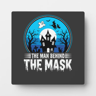 Placa Expositora Halloween Man Behind the Mask Haunted House