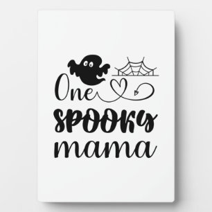Placa Expositora Halloween One Spooky Mama Birthday