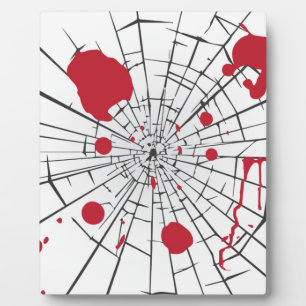 Placa Expositora halloween shattered glass