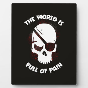 Placa Expositora Halloween Skull Dark Black Scary