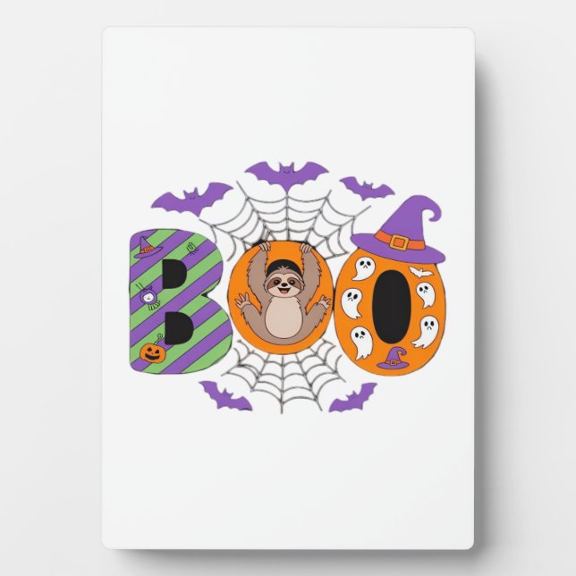 Placa Expositora Halloween Sloth Cute Essential T-Shirt (Frente)