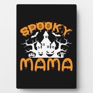 Placa Expositora Halloween Spooky Mama Birthday