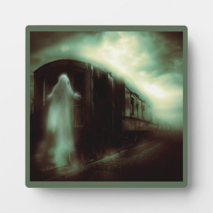 Placa Expositora Halloween - Tren perseguido 1