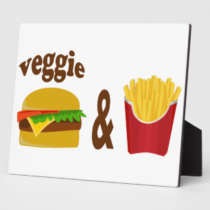 Placa Expositora Hamburguesa de verduras y frijoles