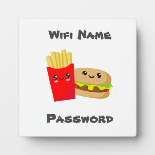 Placa Expositora Hamburguesa Wifi y Fries