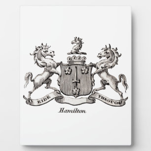 PLACA EXPOSITORA HAMILTON FAMILIAR CREST