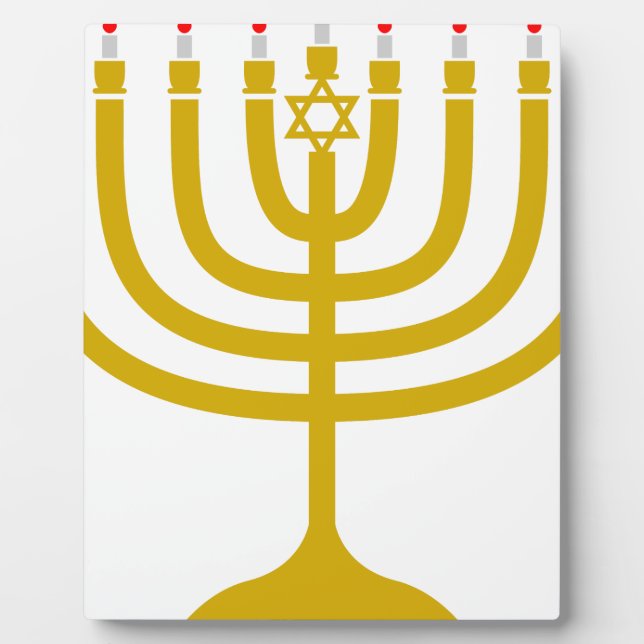 Placa Expositora Hanukkah Menorah (Frente)