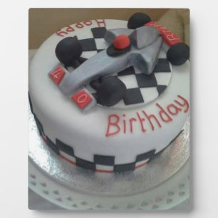 Placa Expositora happy birthday racing car