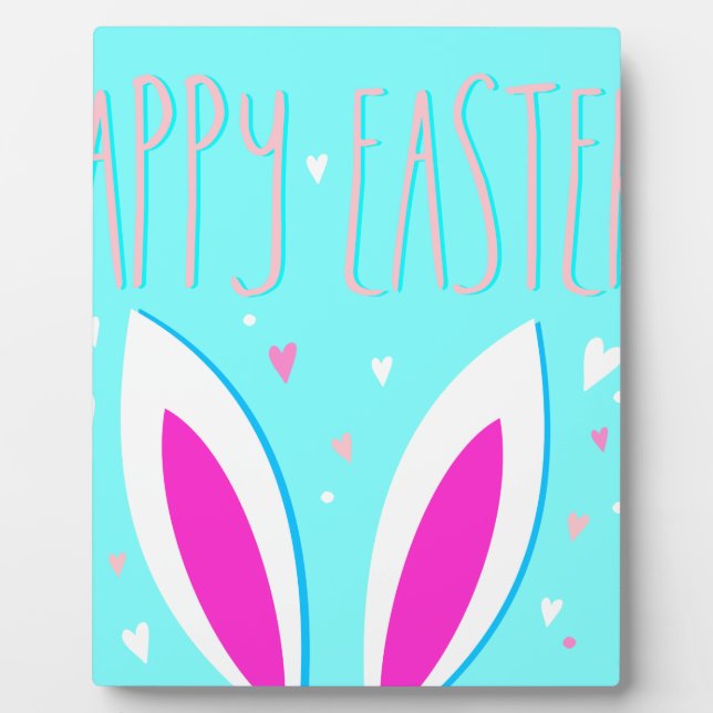 Placa Expositora happy easter bunny (Frente)