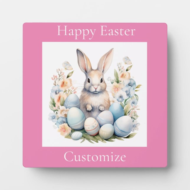 Placa Expositora Happy Easter Bunny Basket Thunder_Cove (Frente)
