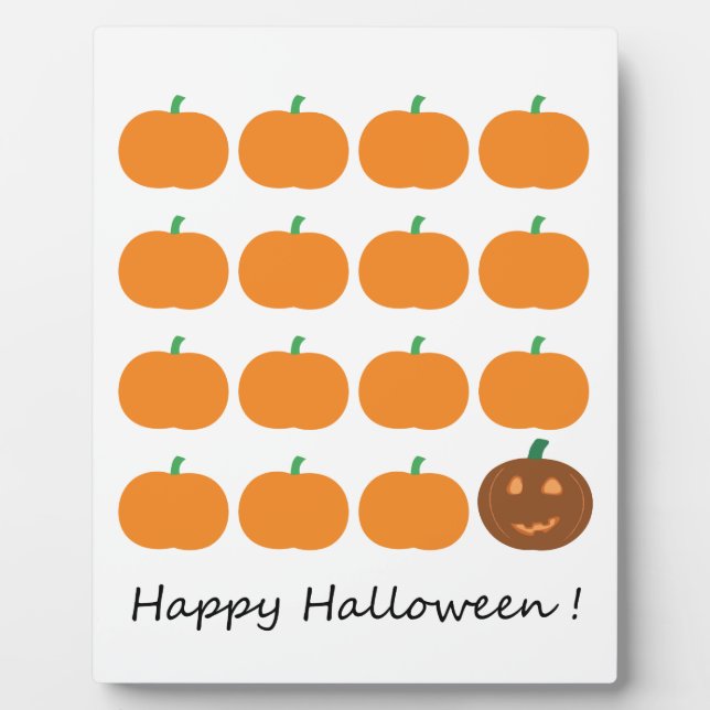 Placa Expositora Happy Halloween Cumpkin Patch (Frente)
