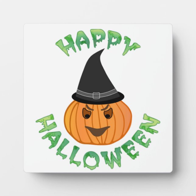 PLACA EXPOSITORA "HAPPY HALLOWEEN" PUMPKIN (Frente)