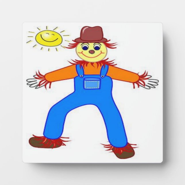 PLACA EXPOSITORA "HAPPY HALLOWEEN" SCARECROW (Frente)