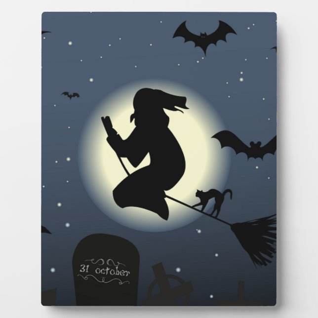 PLACA EXPOSITORA "HAPPY HALLOWEEN" WITCH (Frente)