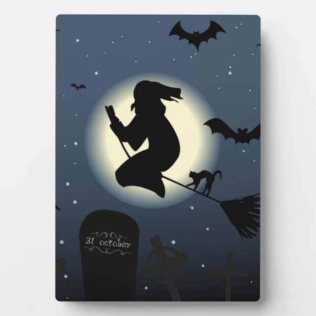 PLACA EXPOSITORA "HAPPY HALLOWEEN" WITCH (Frente)