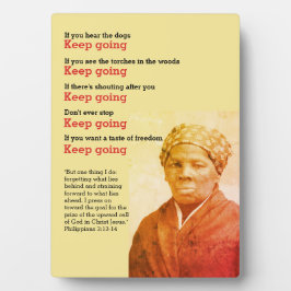 Placa Expositora HARRIET TUBMAN Sigue Cita