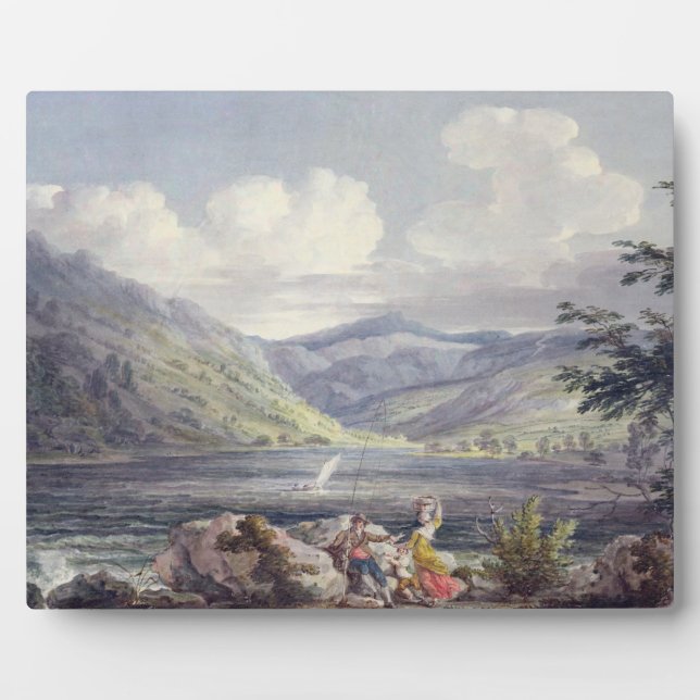 Placa Expositora Haweswater, Westmoreland, c.1795 (p/c sobre grafit (Frente)