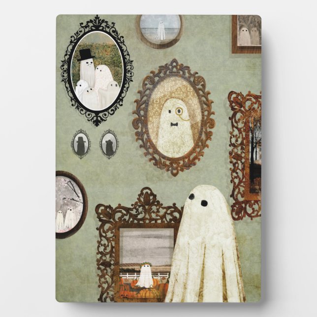 Placa Expositora Hay un fantasma en la galería (Frente)