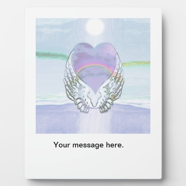 Placa Expositora Heart, Angel Wings & Ocean (Frente)