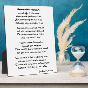 PLACA EXPOSITORA HEAVENS REALM POEM