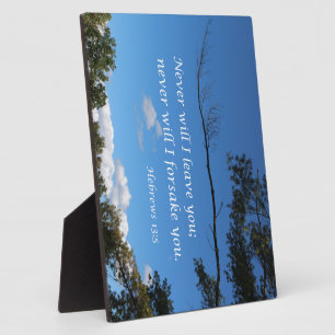 Placa Expositora Hebreos 13:5 Nunca te dejaré