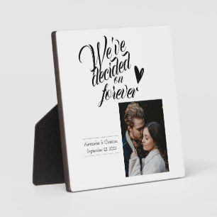 Placa Expositora Hemos decidido por siempre parejas personalizadas