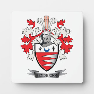 Placa Expositora Henderson Family Crest Coat of Arms