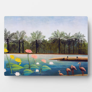 Placa Expositora Henri Rousseau - Los flamencos