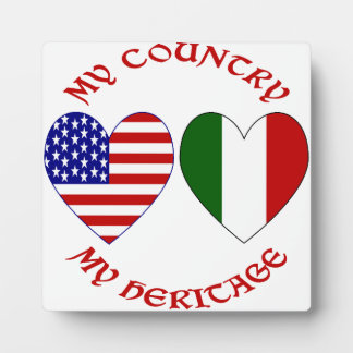 Placa Expositora Herencia del país italiano rojo