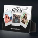 Placa Expositora Hermanas 3 Collage de fotos Script Cute Gift<br><div class="desc">Hermanas 3 Collage de fotos Script Cute Gift</div>