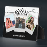 Placa Expositora Hermanas 3 Collage de fotos Script Cute Gift<br><div class="desc">Hermanas 3 Collage de fotos Script Cute Gift</div>