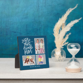 Placa Expositora Hermanas Mejor Amigos Para Siempre 3 Foto Turquesa