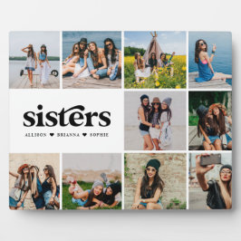 Placa Expositora Hermanas | Modern Square 10 Fotos Collage Personal