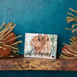 Placa Expositora Hermanas Script Españolas Foto